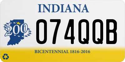 IN license plate 074QQB