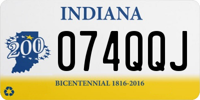 IN license plate 074QQJ