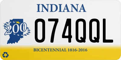 IN license plate 074QQL