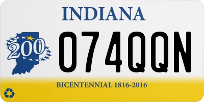 IN license plate 074QQN