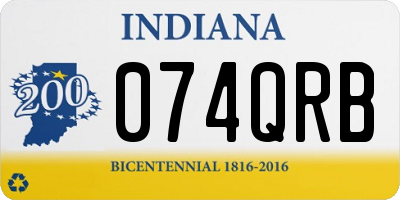 IN license plate 074QRB