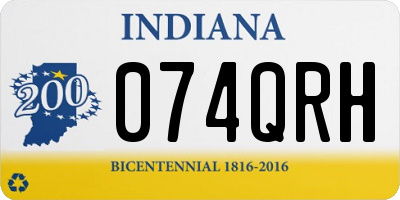 IN license plate 074QRH
