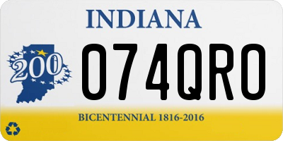 IN license plate 074QRO