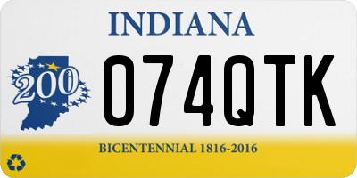 IN license plate 074QTK