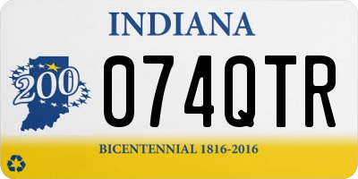 IN license plate 074QTR
