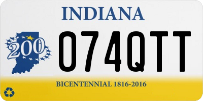 IN license plate 074QTT