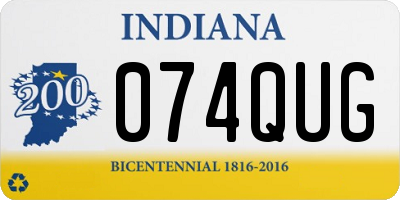 IN license plate 074QUG