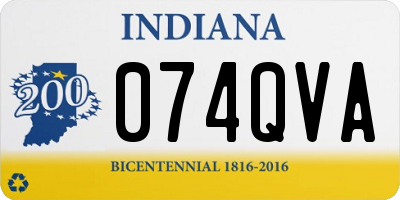 IN license plate 074QVA