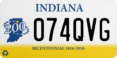 IN license plate 074QVG