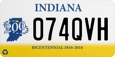 IN license plate 074QVH