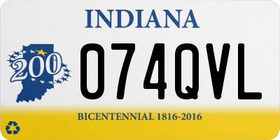 IN license plate 074QVL