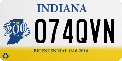 IN license plate 074QVN