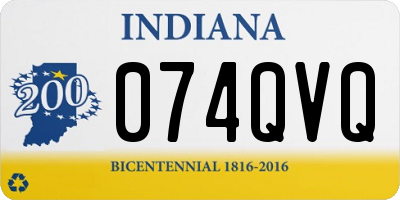 IN license plate 074QVQ