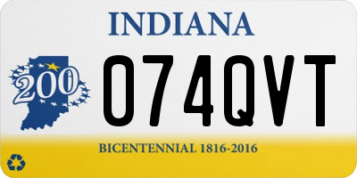 IN license plate 074QVT