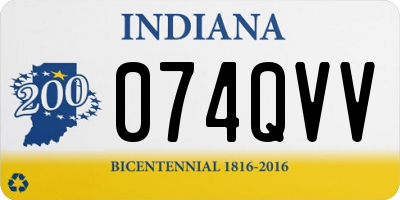 IN license plate 074QVV