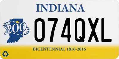 IN license plate 074QXL