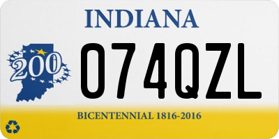 IN license plate 074QZL
