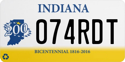 IN license plate 074RDT