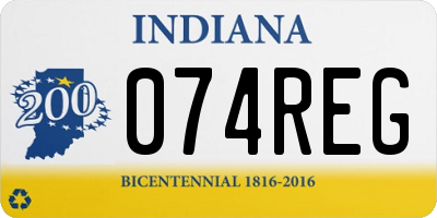 IN license plate 074REG