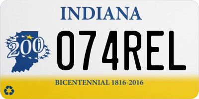 IN license plate 074REL