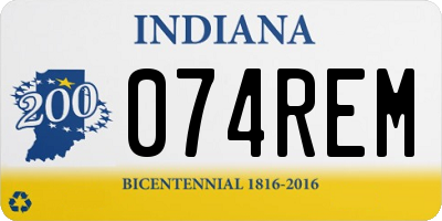 IN license plate 074REM