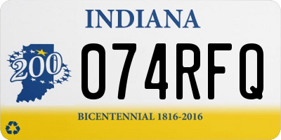 IN license plate 074RFQ