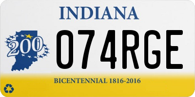 IN license plate 074RGE