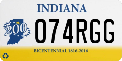 IN license plate 074RGG