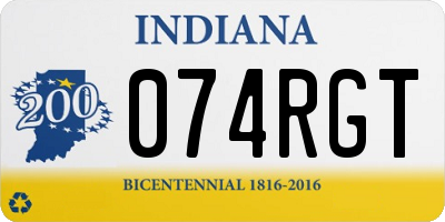 IN license plate 074RGT