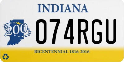 IN license plate 074RGU