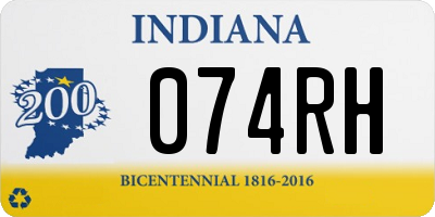 IN license plate 074RH