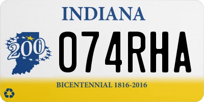 IN license plate 074RHA