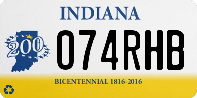 IN license plate 074RHB