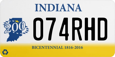 IN license plate 074RHD