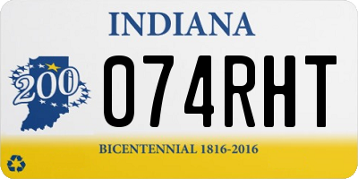IN license plate 074RHT