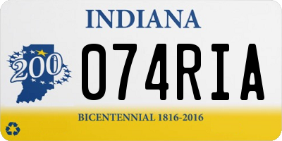 IN license plate 074RIA