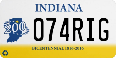 IN license plate 074RIG