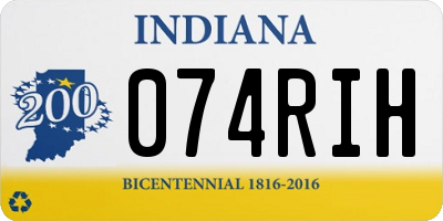 IN license plate 074RIH