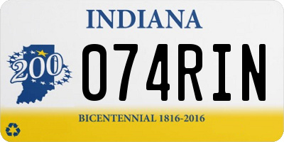 IN license plate 074RIN