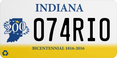 IN license plate 074RIO