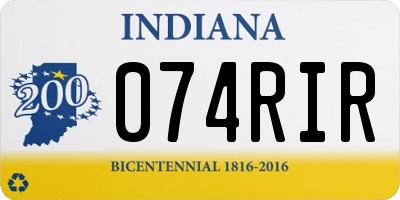 IN license plate 074RIR