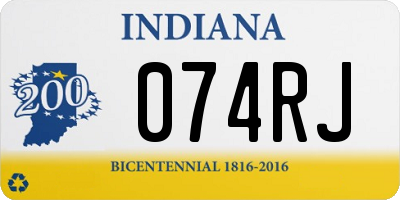 IN license plate 074RJ