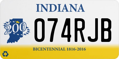 IN license plate 074RJB