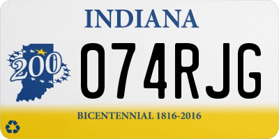 IN license plate 074RJG