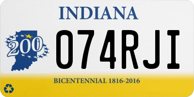 IN license plate 074RJI