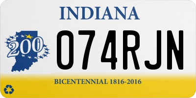 IN license plate 074RJN