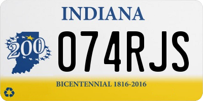 IN license plate 074RJS