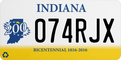 IN license plate 074RJX