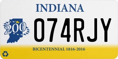 IN license plate 074RJY
