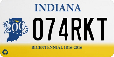 IN license plate 074RKT
